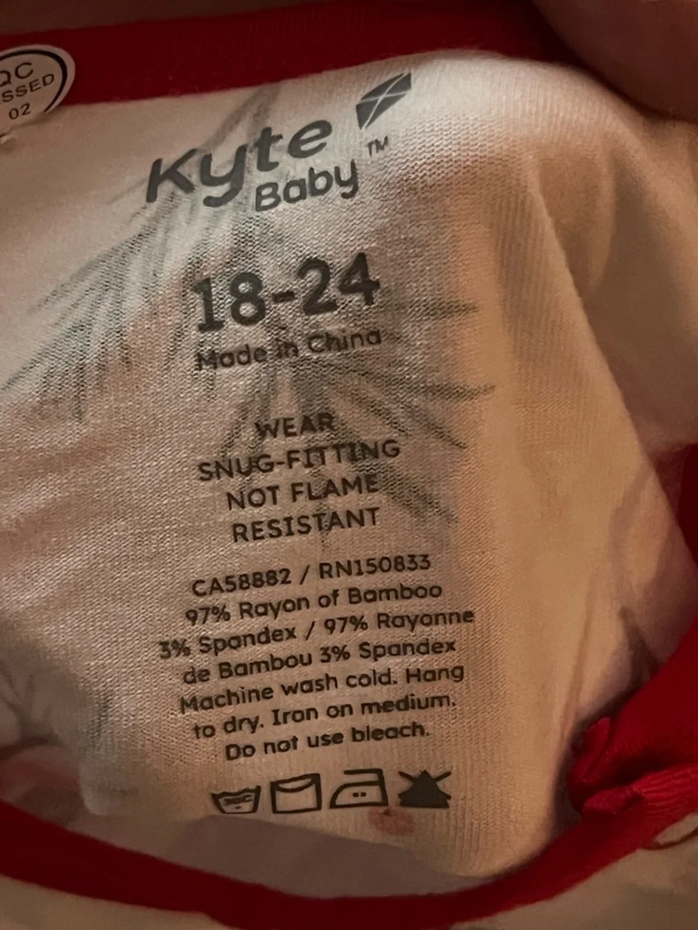 New - Kyte Baby Red & White Cardinal Print Raglan Baby Romper